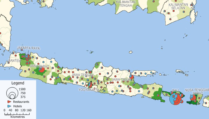 Maptitude Indonesia thematic map