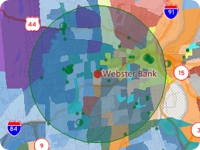 Bank segmentation analysis map