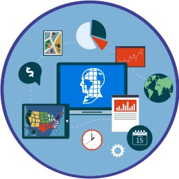 3D theme of total logging businesses by state