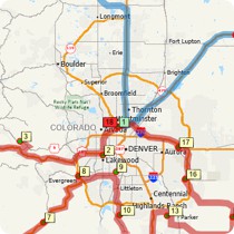 Map of multiple routes