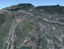 Maptitude 3D Map of Durango, Colorado