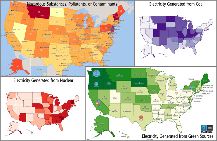 Featured Maptitude maps