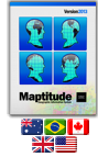 Maptitude 2013 Mapping Software Australia, Brazil, Canada, United Kingdom, United States Packages