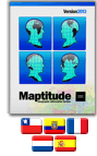Maptitude 2013 Mapping Software Chile, Ecuador, France, Netherlands, Spain Packages