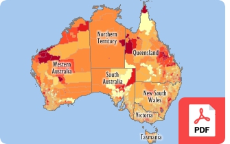 Australia Income by Postcode Map