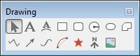 Maptitude Drawing toolbar