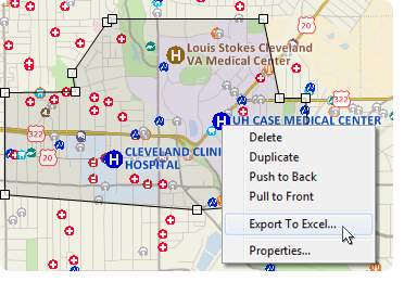 Maptitude lasso analysis