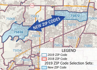 Up-to-date January 2019 ZIP Codes