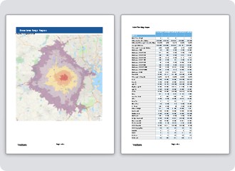 Maptitude report customization