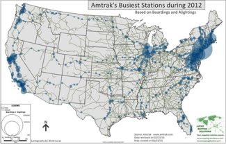 Amtrak Busy Stations