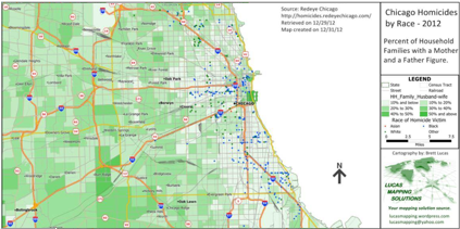 Maptitude Chicago Homicides Two-Parent Households
