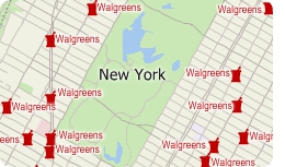 Maptitude filtered landmark layer map