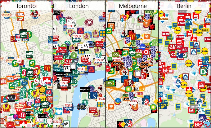 Maptitude map of Businesses