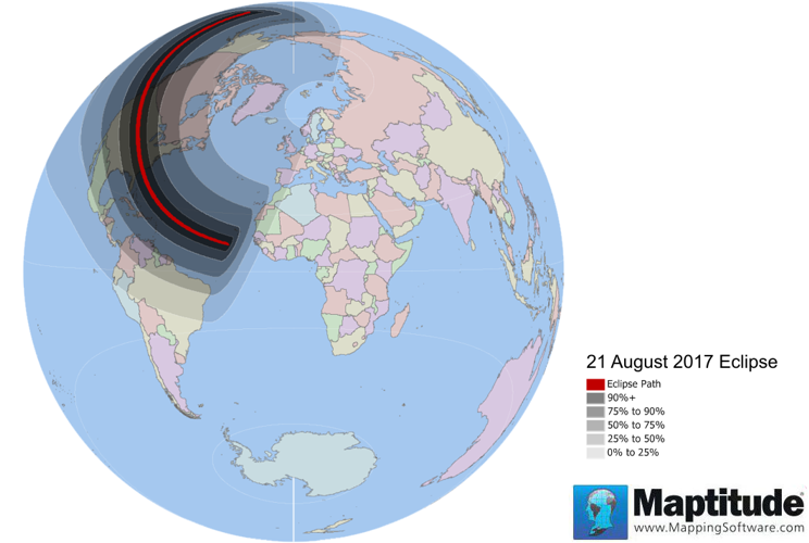Maptitude 2017 eclipse map