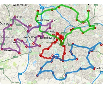 Maptitude ZIP Code Business count map of restaurants