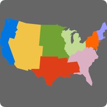 Brand market share by region