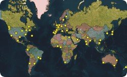 Geocode by world city, country, or coordinate