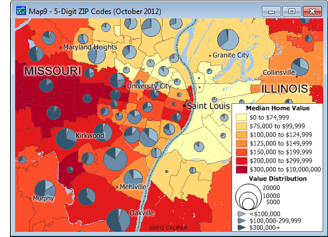 Sample map of ZIP Codes with the new 2010 ACS data