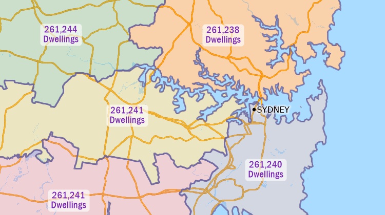 Territories based on demoraphics