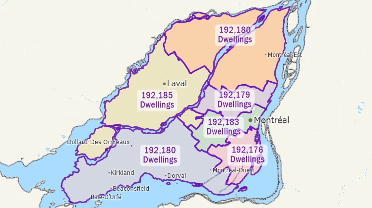 Territories based on demoraphics