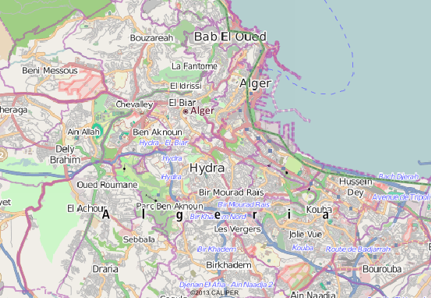 Alger, Algeria map