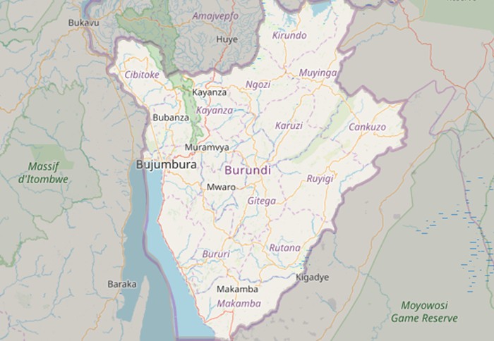 Burundi Map