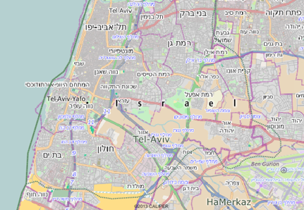 Tel Aviv, Israel map
