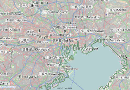 Tokyo, Japan map