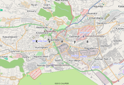 Nairobi, Kenya map