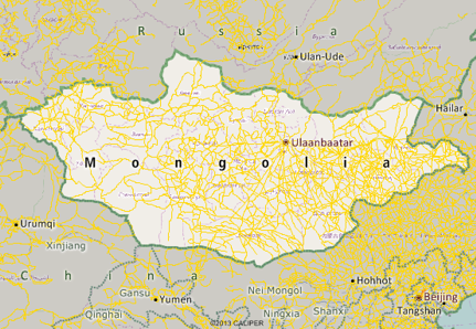 Mongolia Map