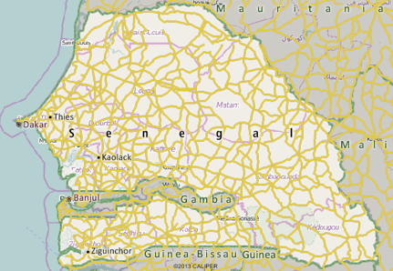 Senegal Map