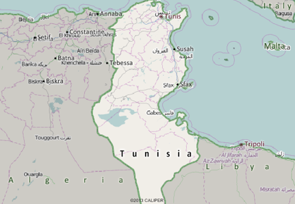 Tunisia Map
