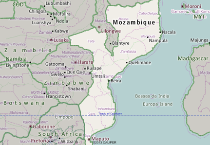 Mozambique Map