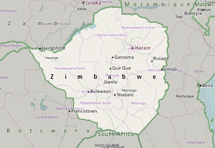 Zimbabwe Map