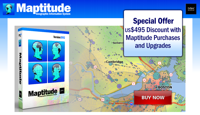 Maptitude discounted bundled data products