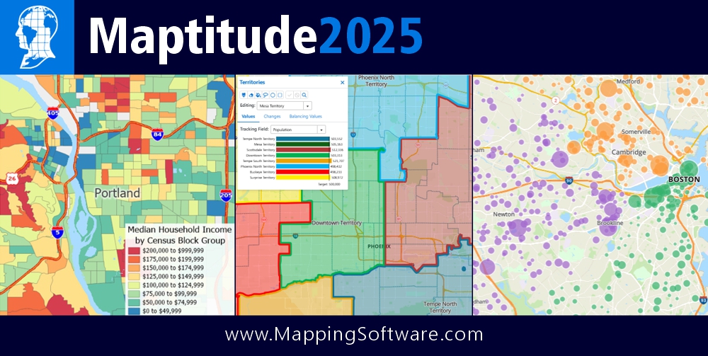 Maptitude 2025 Mapping Software