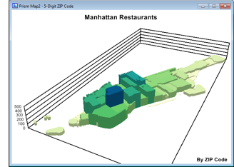 Maptitude 3D Prism Map