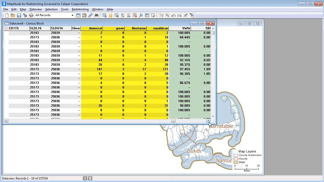 Disaggregating from a table