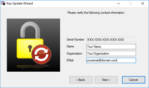 Verify Info - Hardware License