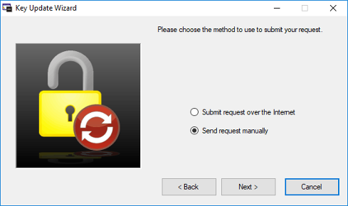Submit Request Manually - Hardware License