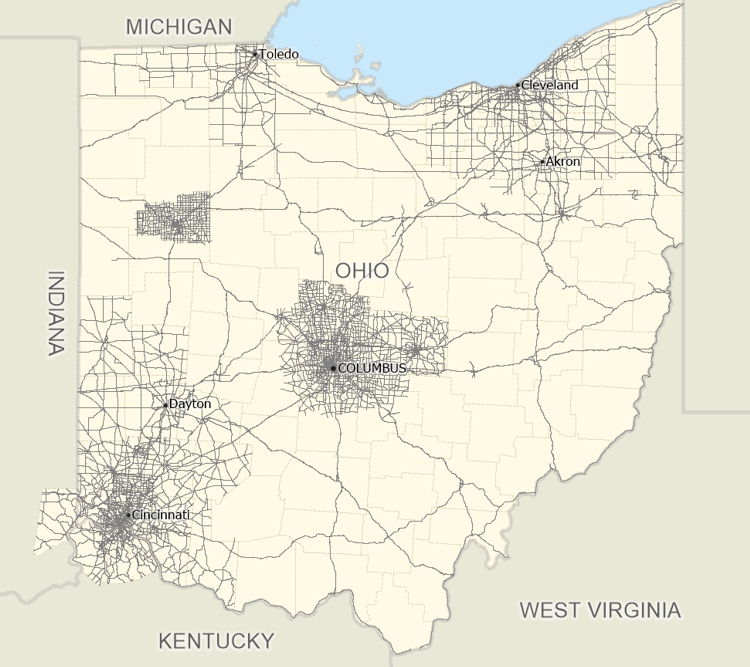 Ohio Lane-Level Network